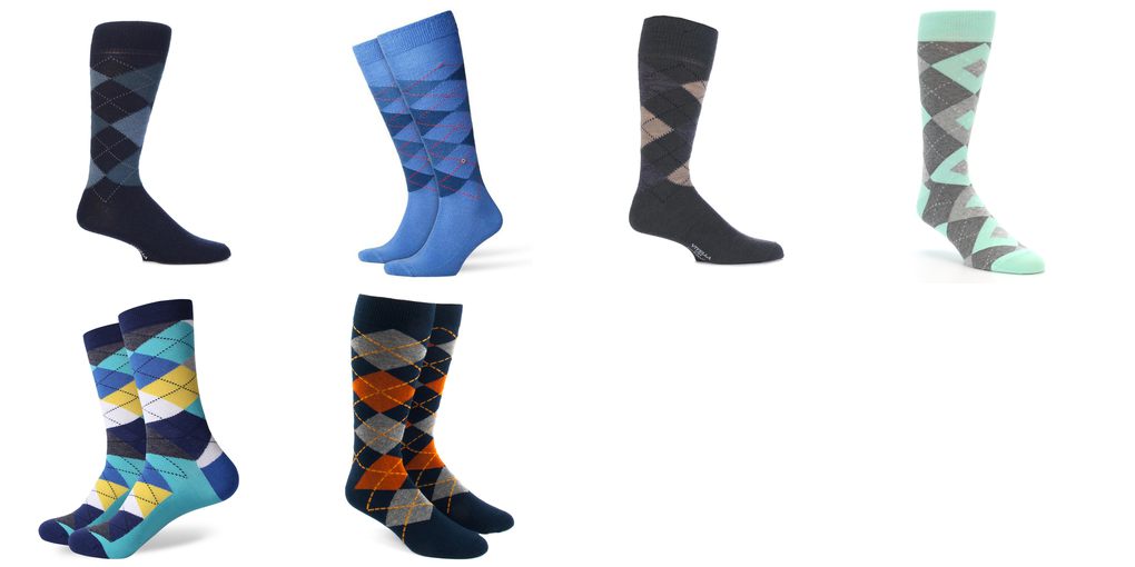 mens wool argyle socks